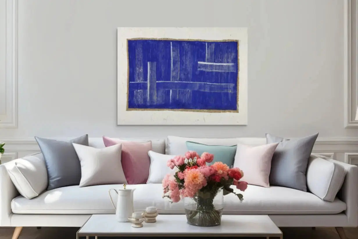 FABRIC OF LIFE II in a Lounge Room Mockup 