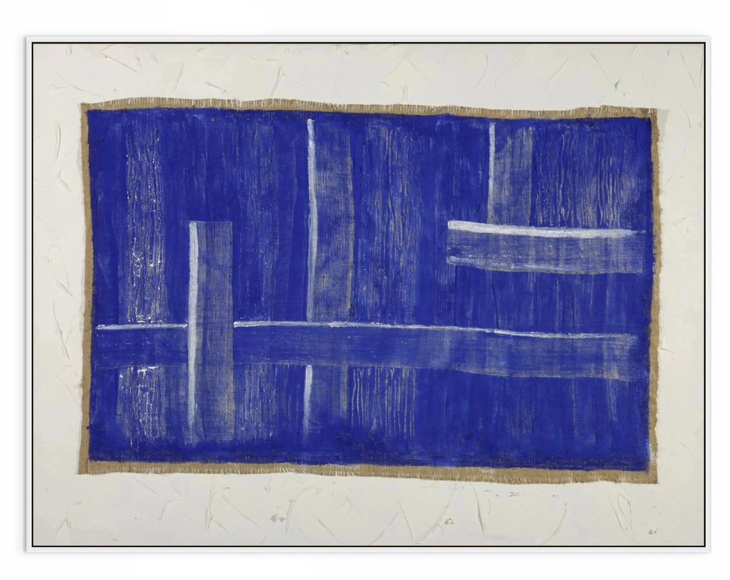 FABRIC OF LIFE II with White Maple Floating Frame