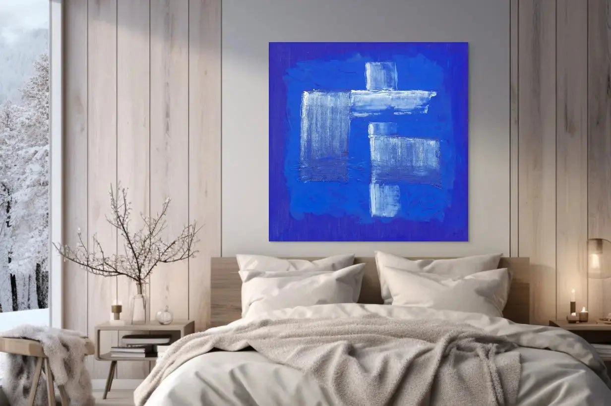 FABRIC OF LIFE III in a Bedroom Mockup