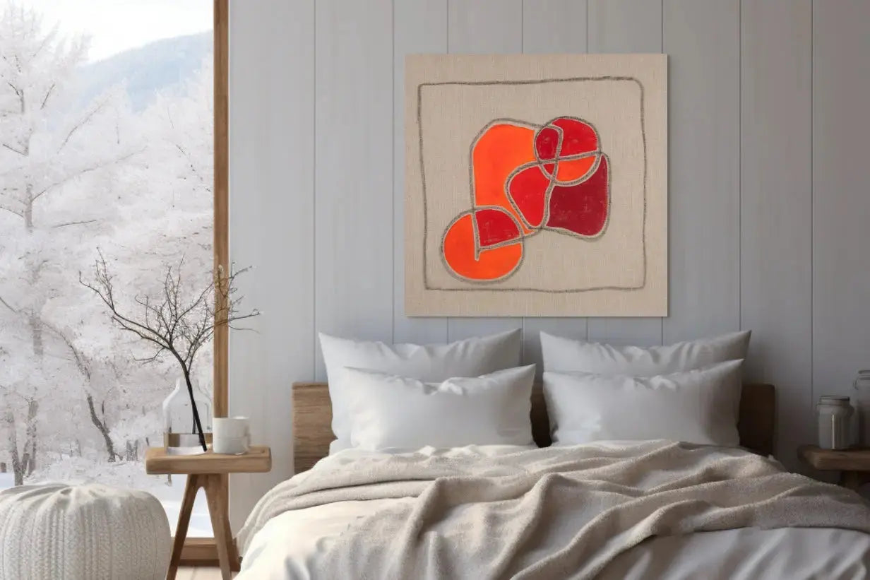 FIELDS OF LIFE III in a Bedroom Mockup