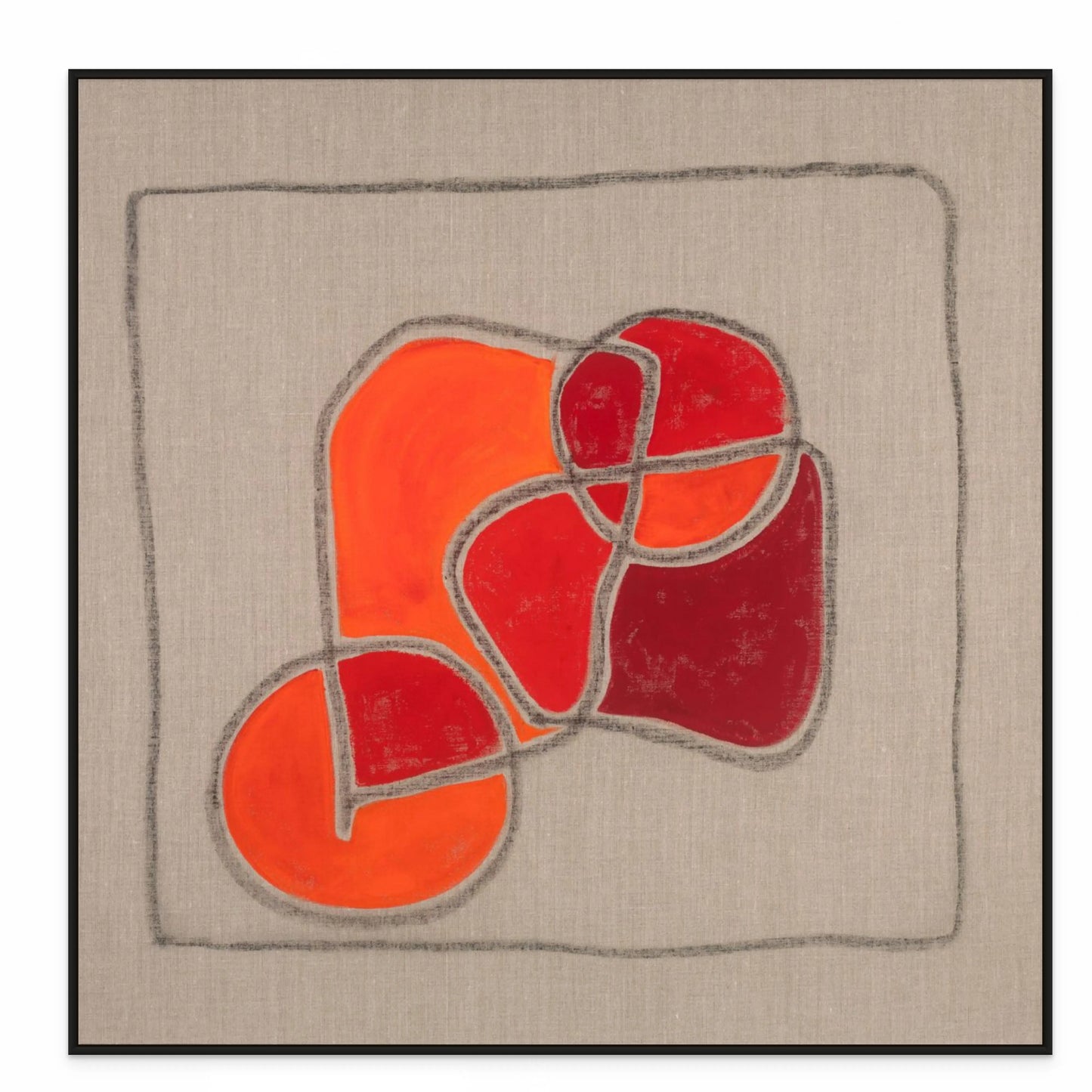 FIELDS OF LIFE III with Black Oak Floating Frame