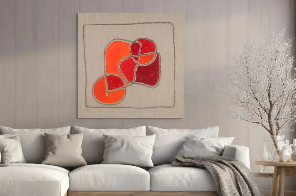 FIELDS OF LIFE III in a Lounge Room Mockup