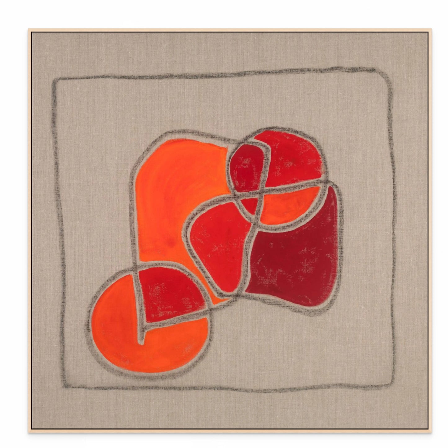 FIELDS OF LIFE III with Natural Maple Floating Frame