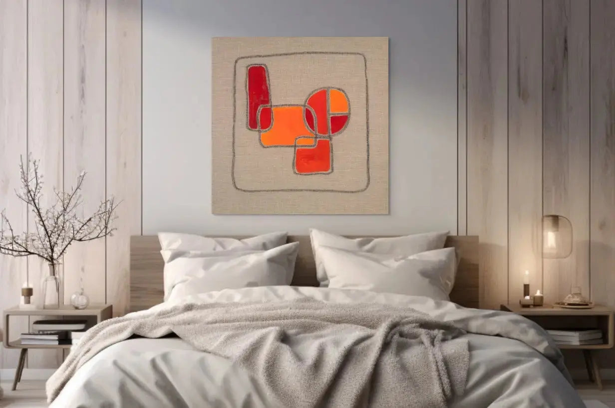 FIELDS OF LIFE IV in a Bedroom Mockup