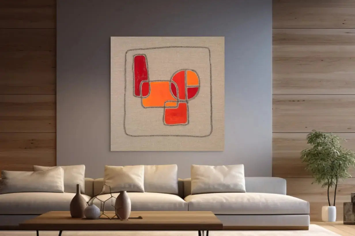 FIELDS OF LIFE IV in a Lounge Room Mockup