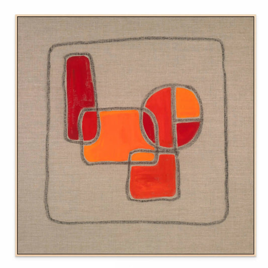 FIELDS OF LIFE IV with Natural Maple Floating Frame