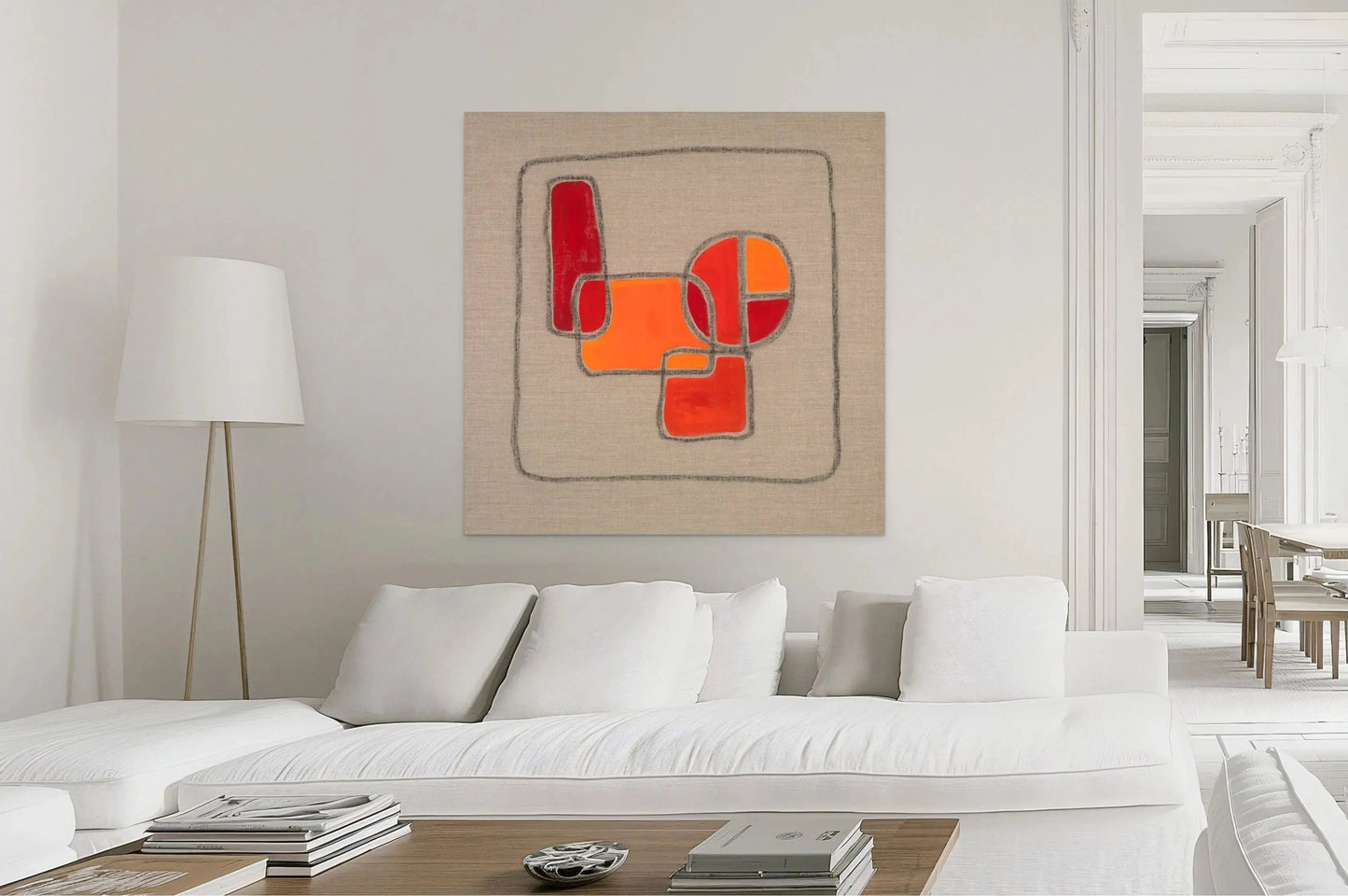 FIELDS OF LIFE IV in a White Room Mockup