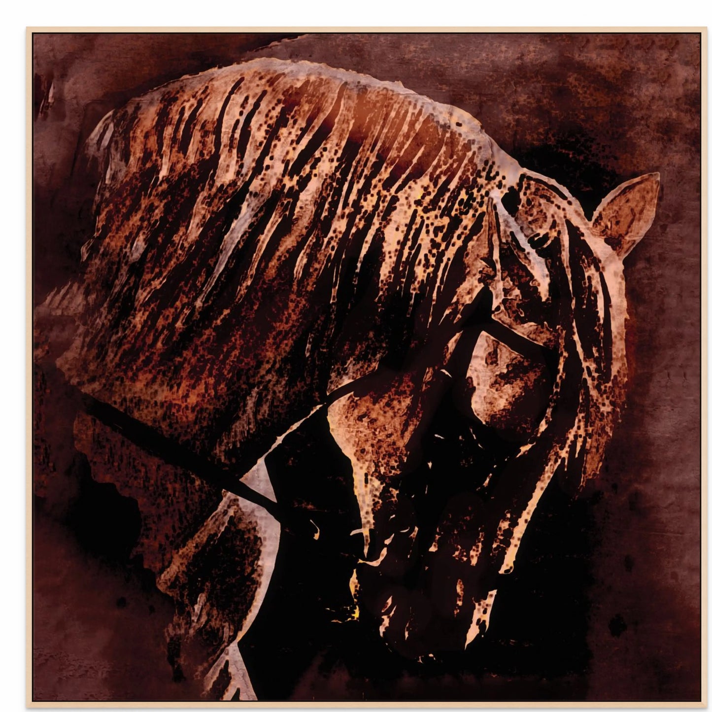 HERODES GLOW with Natural Maple Floating Frame