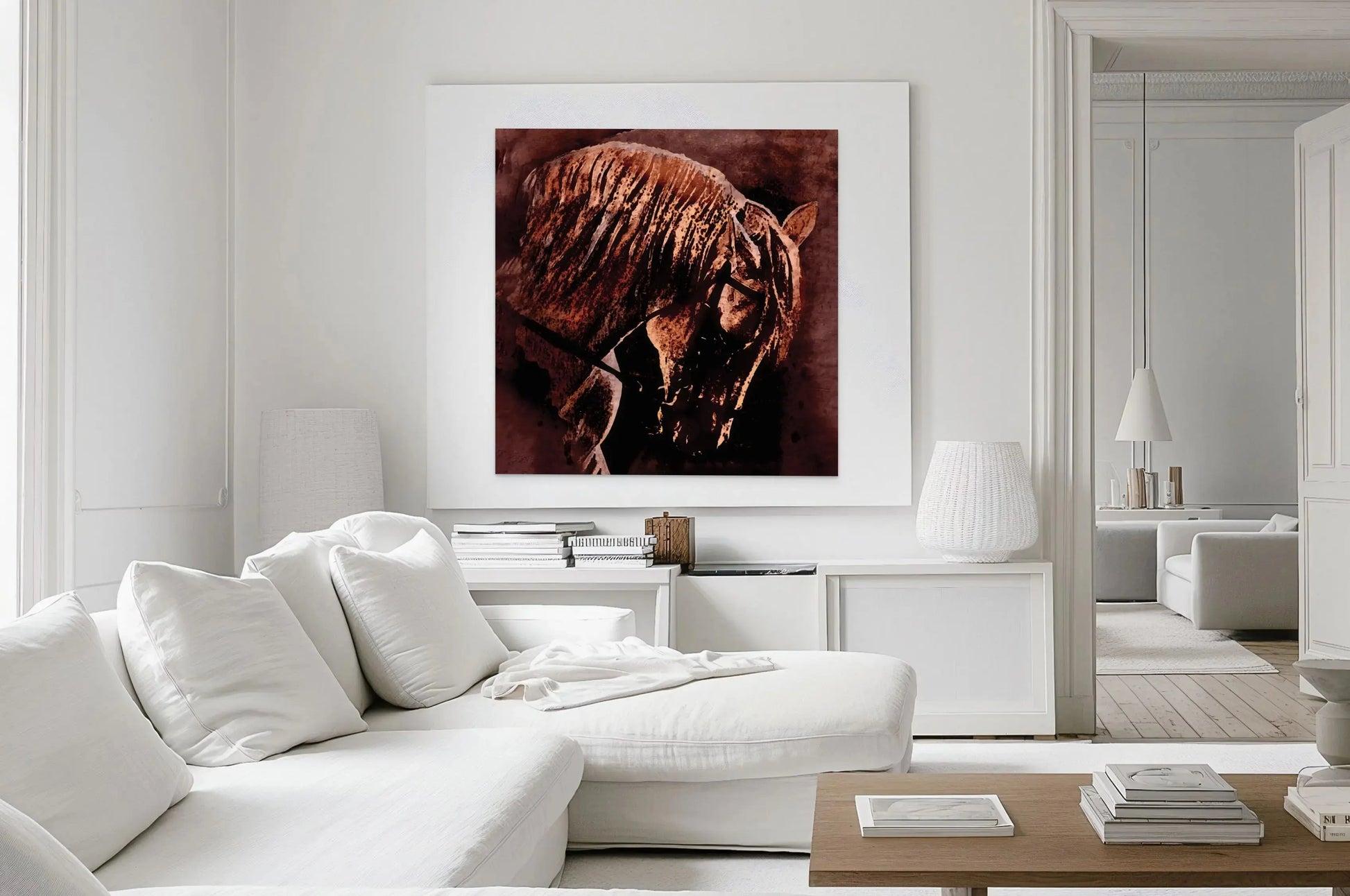 HERODES GLOW in a White Room Mockup