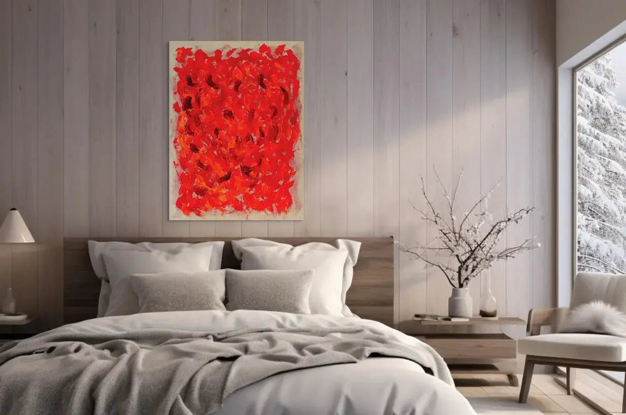 JOYOUS ANTICIPATION in a Bedroom Mockup