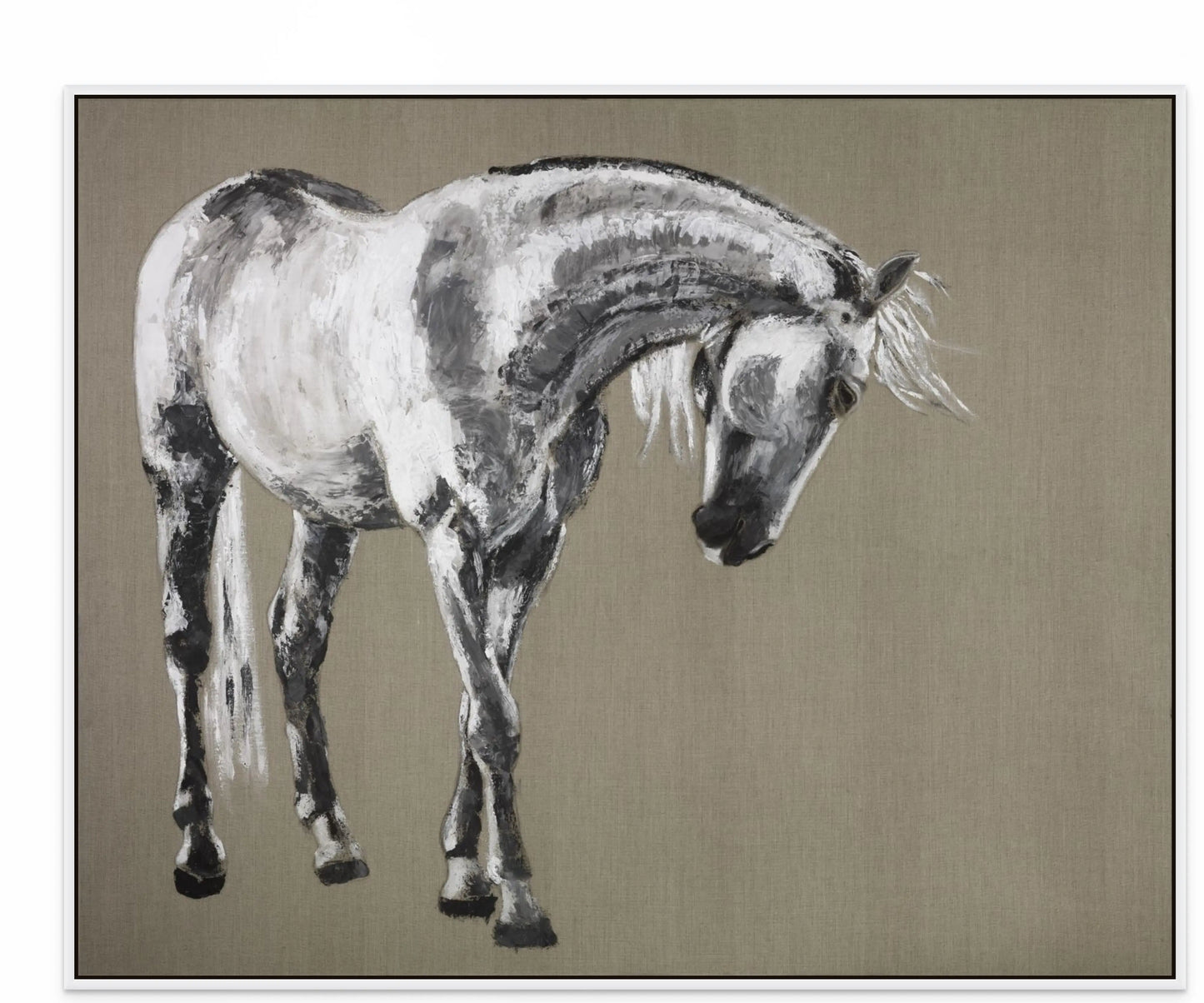 LARAPIO with White Maple Floating Frame