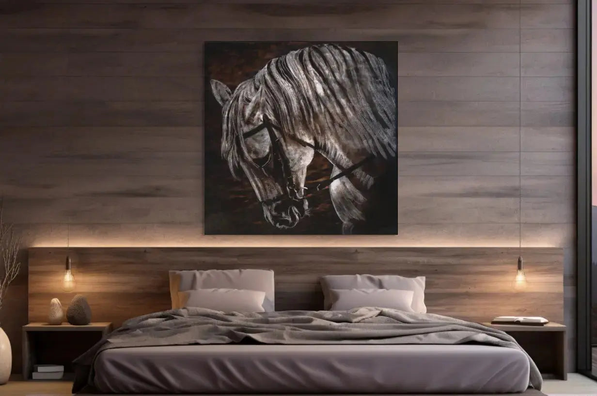 STAND STRONG in a bedroom Mockup