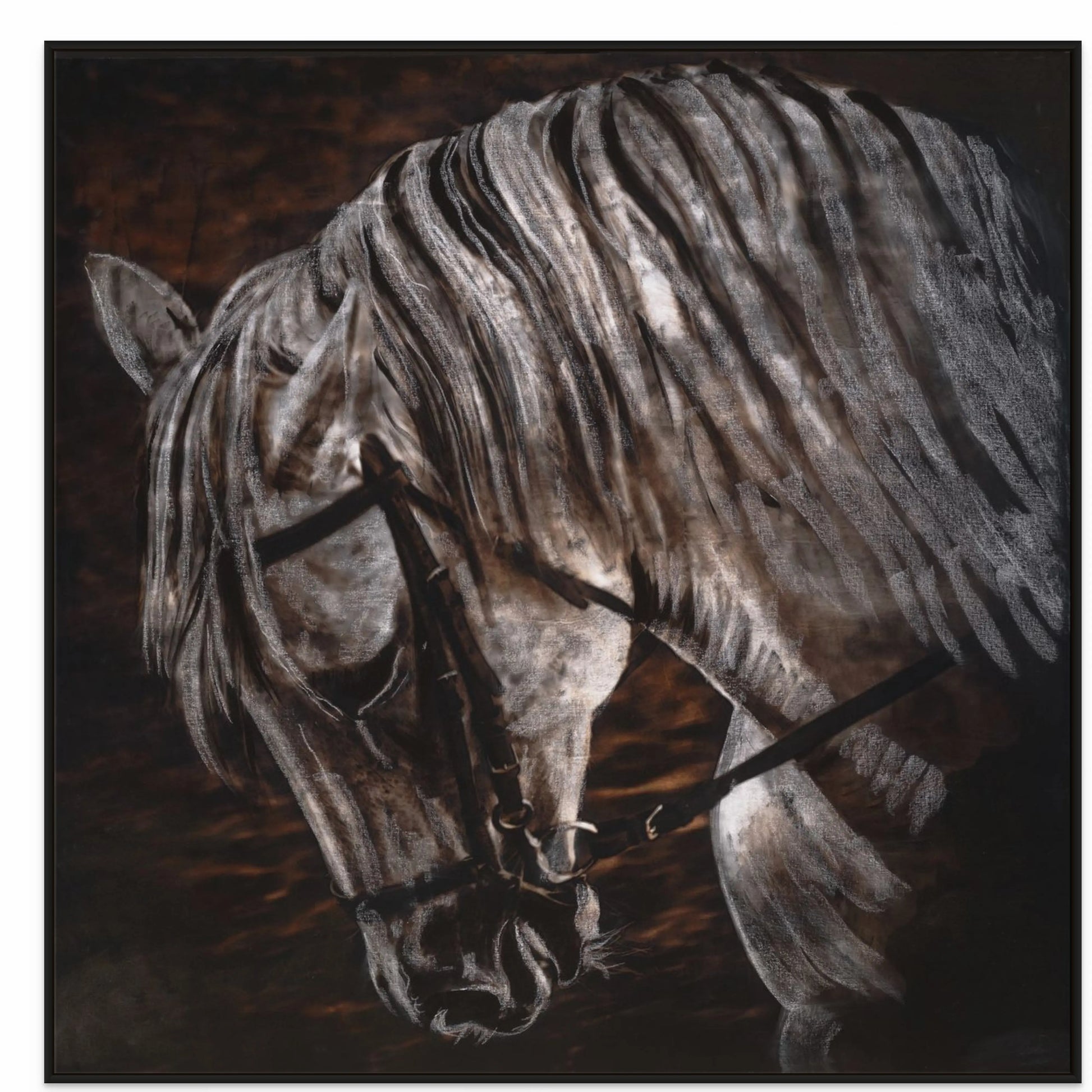 STAND STRONG with Black Oak Floating Frame 