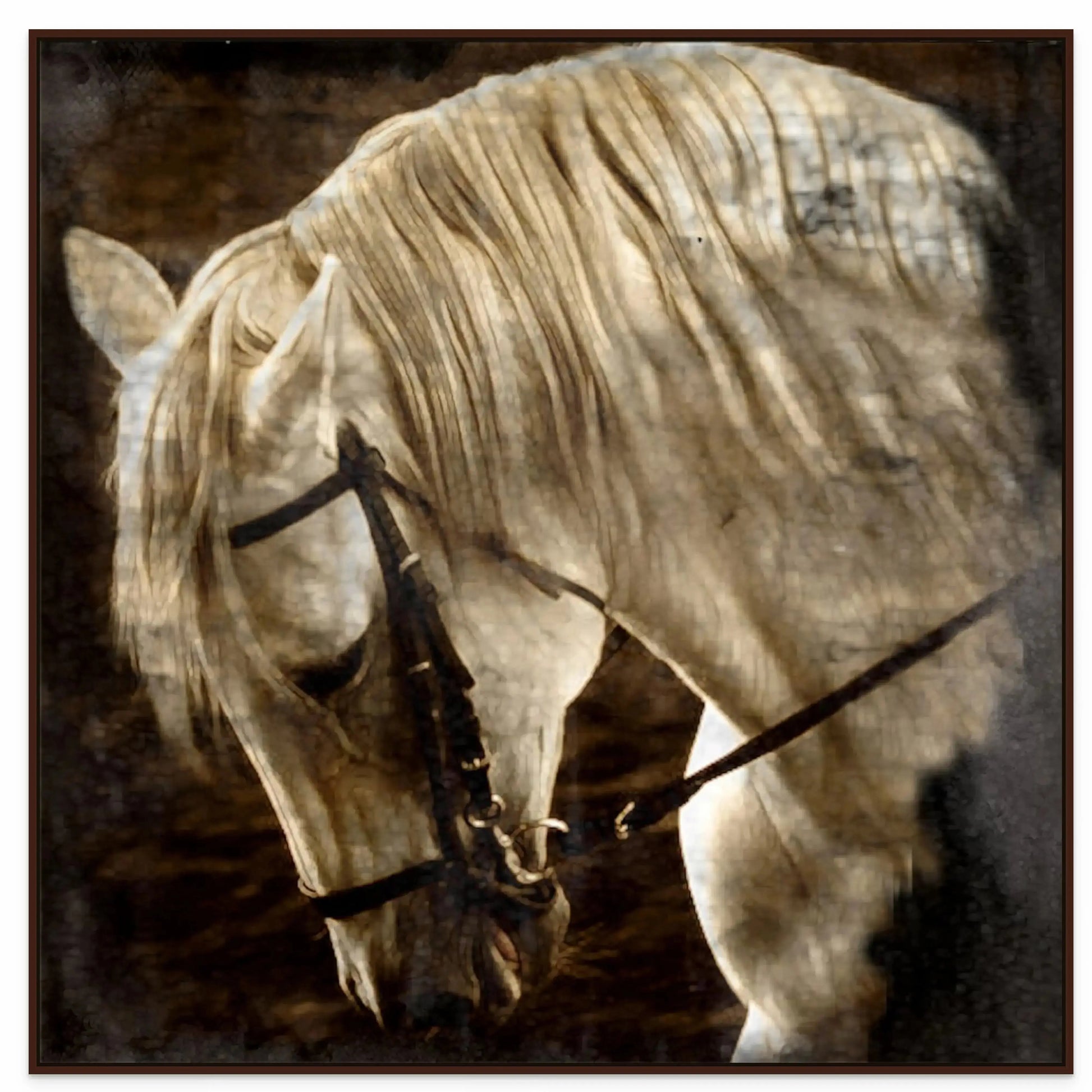 TIMELESS HEART with Black Oak Floating Frame