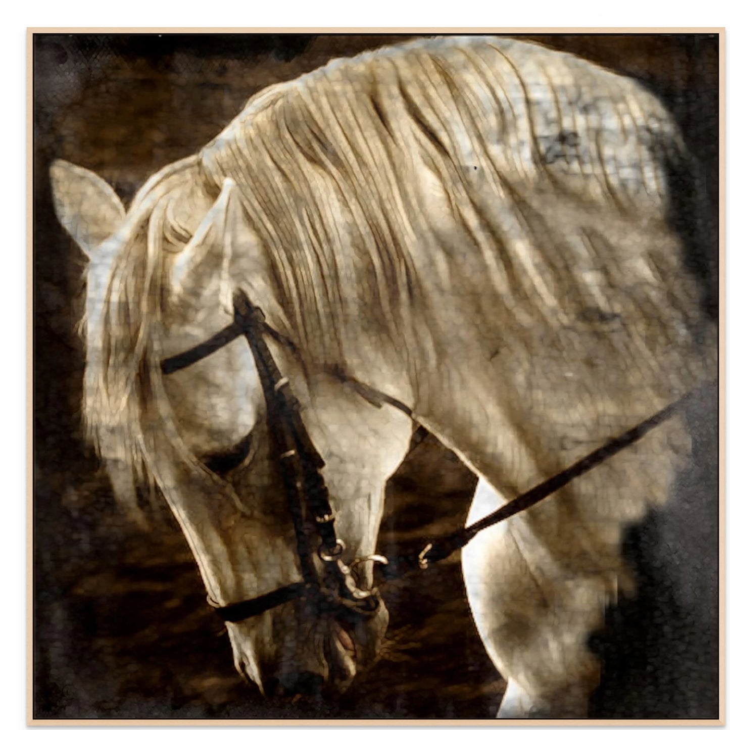 TIMELESS HEART with Natural Maple Floating Frame